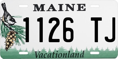 ME license plate 1126TJ
