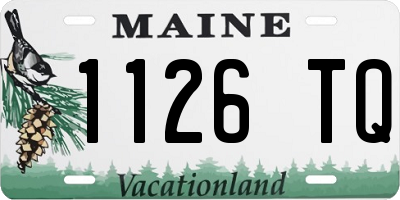 ME license plate 1126TQ