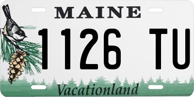 ME license plate 1126TU
