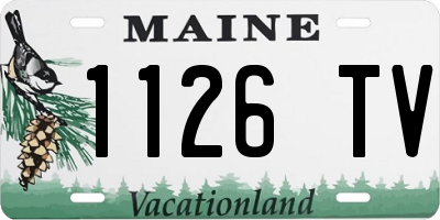 ME license plate 1126TV