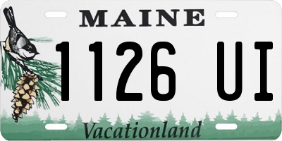 ME license plate 1126UI