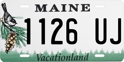 ME license plate 1126UJ