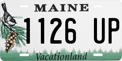 ME license plate 1126UP