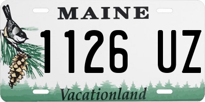 ME license plate 1126UZ