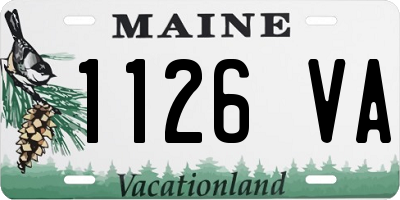 ME license plate 1126VA