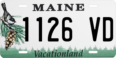 ME license plate 1126VD