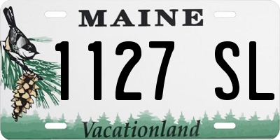 ME license plate 1127SL