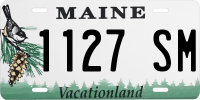 ME license plate 1127SM