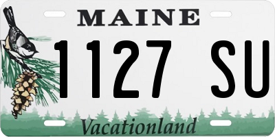 ME license plate 1127SU