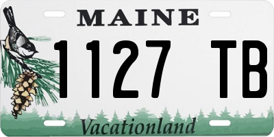 ME license plate 1127TB