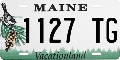 ME license plate 1127TG