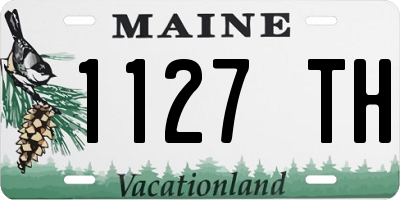 ME license plate 1127TH