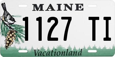 ME license plate 1127TI