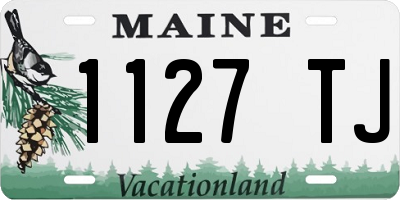 ME license plate 1127TJ