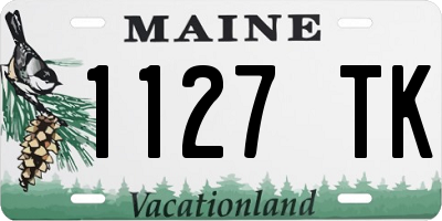 ME license plate 1127TK