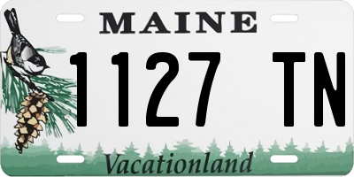 ME license plate 1127TN