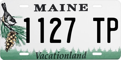 ME license plate 1127TP