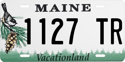 ME license plate 1127TR