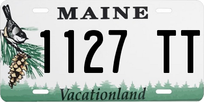 ME license plate 1127TT