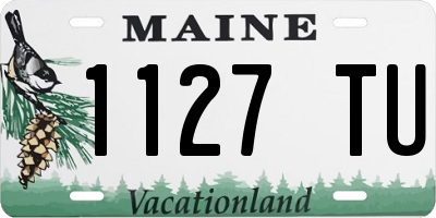 ME license plate 1127TU
