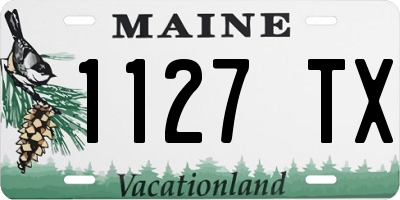 ME license plate 1127TX