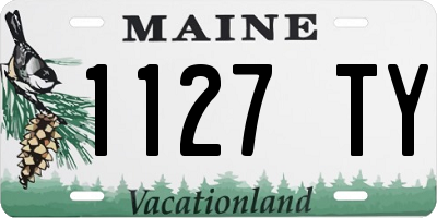 ME license plate 1127TY