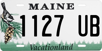 ME license plate 1127UB