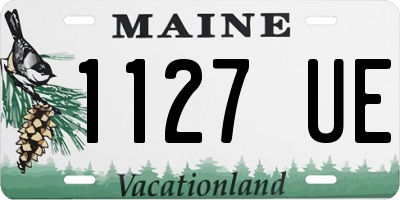 ME license plate 1127UE