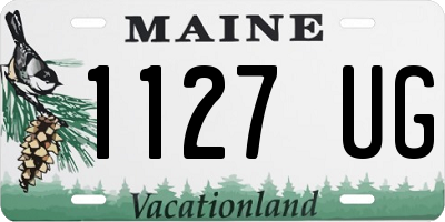 ME license plate 1127UG