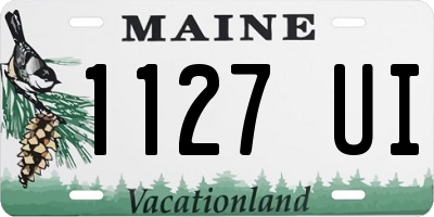 ME license plate 1127UI