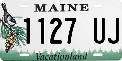 ME license plate 1127UJ