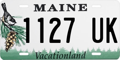 ME license plate 1127UK
