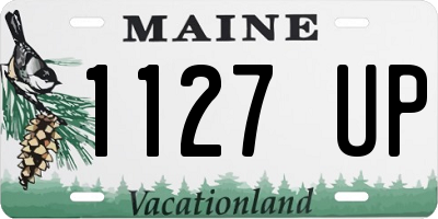 ME license plate 1127UP