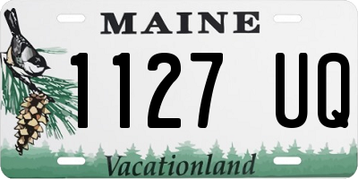 ME license plate 1127UQ