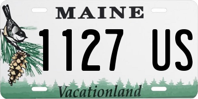 ME license plate 1127US