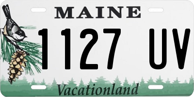 ME license plate 1127UV