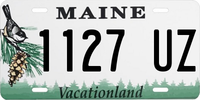 ME license plate 1127UZ