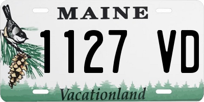 ME license plate 1127VD