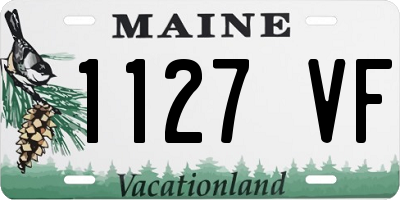 ME license plate 1127VF