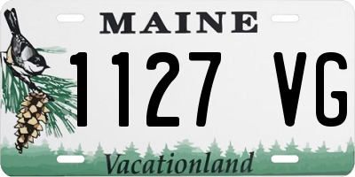 ME license plate 1127VG