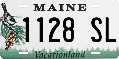 ME license plate 1128SL