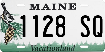 ME license plate 1128SQ