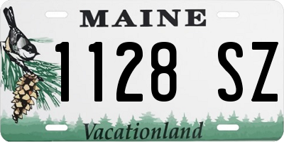 ME license plate 1128SZ