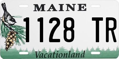 ME license plate 1128TR