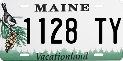ME license plate 1128TY