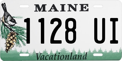 ME license plate 1128UI