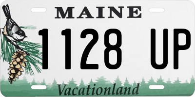 ME license plate 1128UP