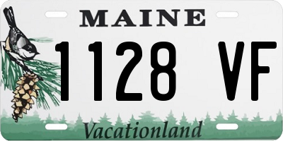 ME license plate 1128VF