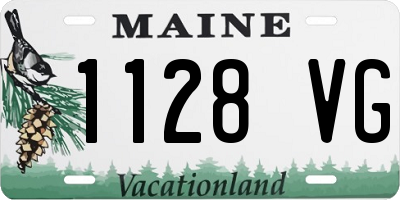 ME license plate 1128VG