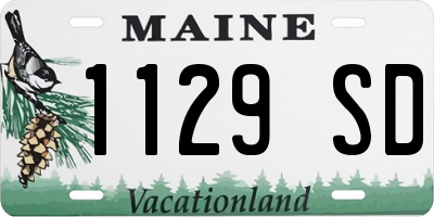 ME license plate 1129SD